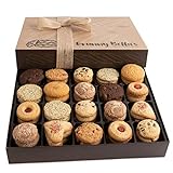 Granny Bella's Christmas Cookie Gift Baskets, 52 Gourmet Cookies, Family Holiday Assortment Food Birthday Gifts, Prime Unique Box Delivery for Men and Women Mother Father Thanksgiving & Valentines Day