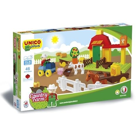 Unico 8529-0000 46 Bauklötze-KLEINE Farm