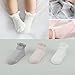 FlyingP 3Pairs Baby Anti Slip Non-Skid Socks Infant Toddler No-Show Crew Ankle Cotton Boat Socks Footsocks Sneakers 12-24 Months Baby