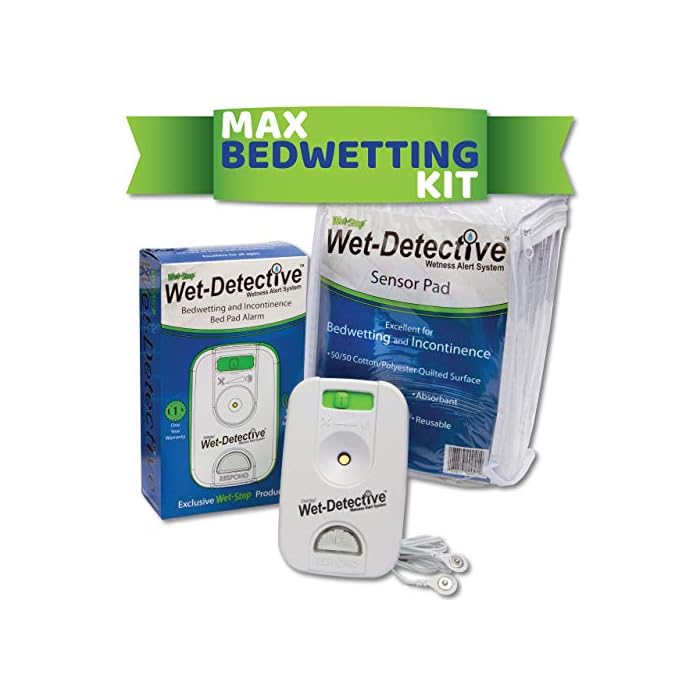 Wet Detective Bedwetting Kit, Incontinence & Bedwetting Alarm System, Includes 1 Sensor Pad