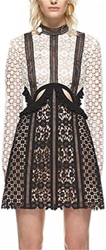 Desirca Autumn Embroidery Long Sleeve Lace Patchwork Dresses Runway Self Portrait Dress Party Vestidos Pictures M