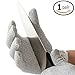 Cut Resistant Gloves - Anti Cutting High Performance Level 5 Protection Food Grade Certified Kitchen and Work Safety Lightweight Breathable Size Medium