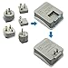 Outtag Worldwide Travel Power Adapter Kit w/Surge Protector 2-USA Outlets 3-USB Ports AC Wall Charger EU US UK AU Asia Plugs for Laptops iPhone Smartphones & More Dual Voltage Devices, Gift Pouch