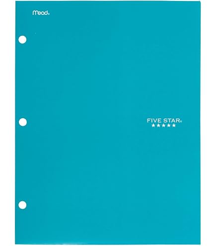 Amazon.com : Mead Five Star 4 Pocket Paper Folder 33106 QTY 2