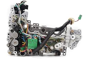 COOLAUTOCORE JF010E JF009E Gearbox CVT Valve Body W/Solenoid &Stepper motor Compatible with Murano Maxima Quest Transmission Solenoid kit RE0F09A (JF010E plug and without cap)