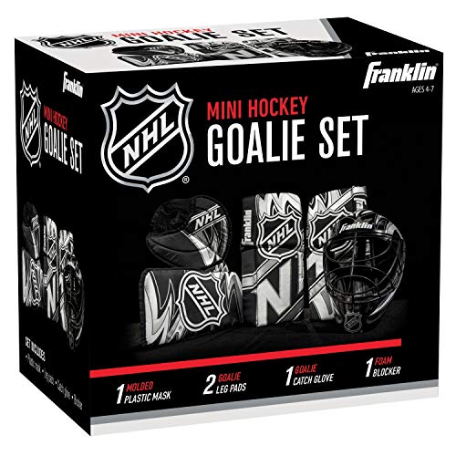 Franklin Sports 12436 NHL Mini Hockey Goalie Equipment with Mask Set