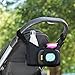 Munchkin Brica Stroller Organizer Plus with Phone Viewer and Wipes Case, Black
