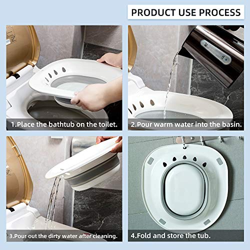 Sitz Bath for Hemorrhoids Postpartum Care, Soothes Hemorrhoids