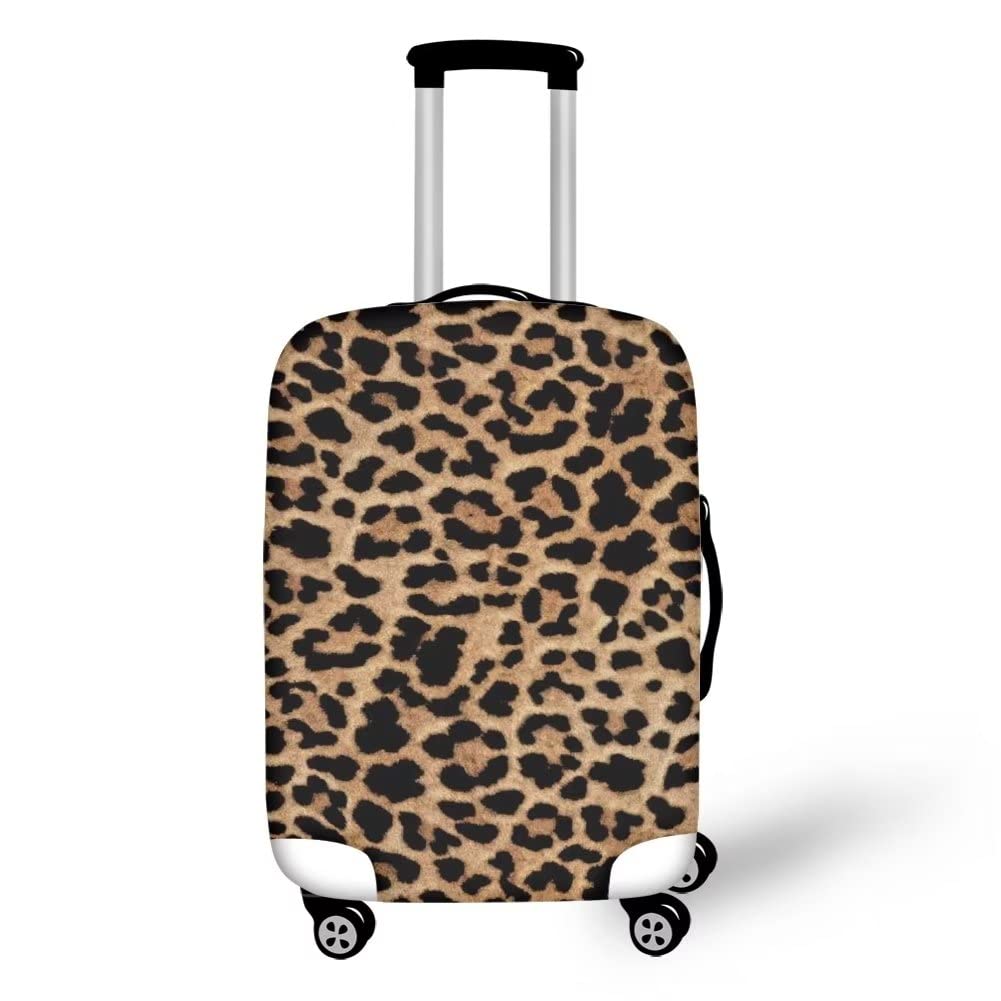 Photo 1 of Allinterest Leopard Printed Women Luggage Cover Personalized Pretty Anti-Scratch Practical Suitcae Baggage Case