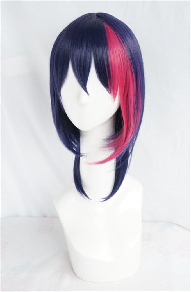 LanTing Cosplay Wig B-Project Korekuni Ryuji Blue Mix Pink Wigs Corta Cosplay Party Fashion Anime Human Costume Full wigs Synthetic Haar Heat Resistant Fiber