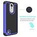 For LG Aristo Case, LG Phoenix 3 Case, LG Fortune Case, LG Rebel 2 LTE Case, LG Risio 2 Case, LG K8 2017 Case, OEAGO [Shockproof] Hybrid Dual Layer Defender Protective Case Cover (Blue)