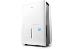 Midea 4,500 Sq. Ft. Energy Star Certified Dehumidifier With Reusable Air Filter 50 Pint 2019 DOE (Previously 70 Pint) - Ideal
