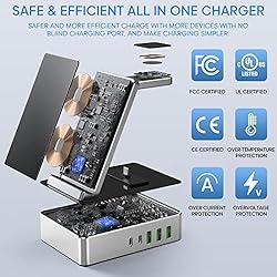 Charging Station for Multiple Devices,100W 8 in 1