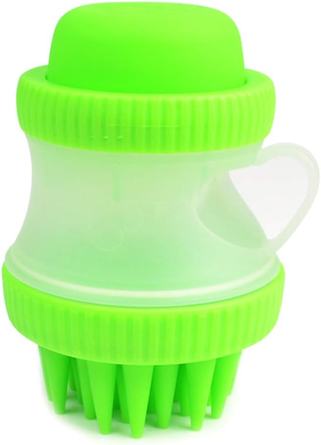 yuhiugre Dog Cat Shower Sprayers Bathtub Brush Pet Grooming Cleaning Tool Dog Puppy Cat Cleaning Bath Brush Massage Shower Comb Washing(Green)