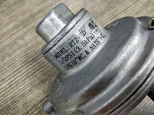 Windmax 5/8" FPT Gas Pipe In/out,1/2" PSI (3.5kPa) LPG10" WC & NAT 5" WC Natural Gas Pressure Regulator - Thumbnail 2