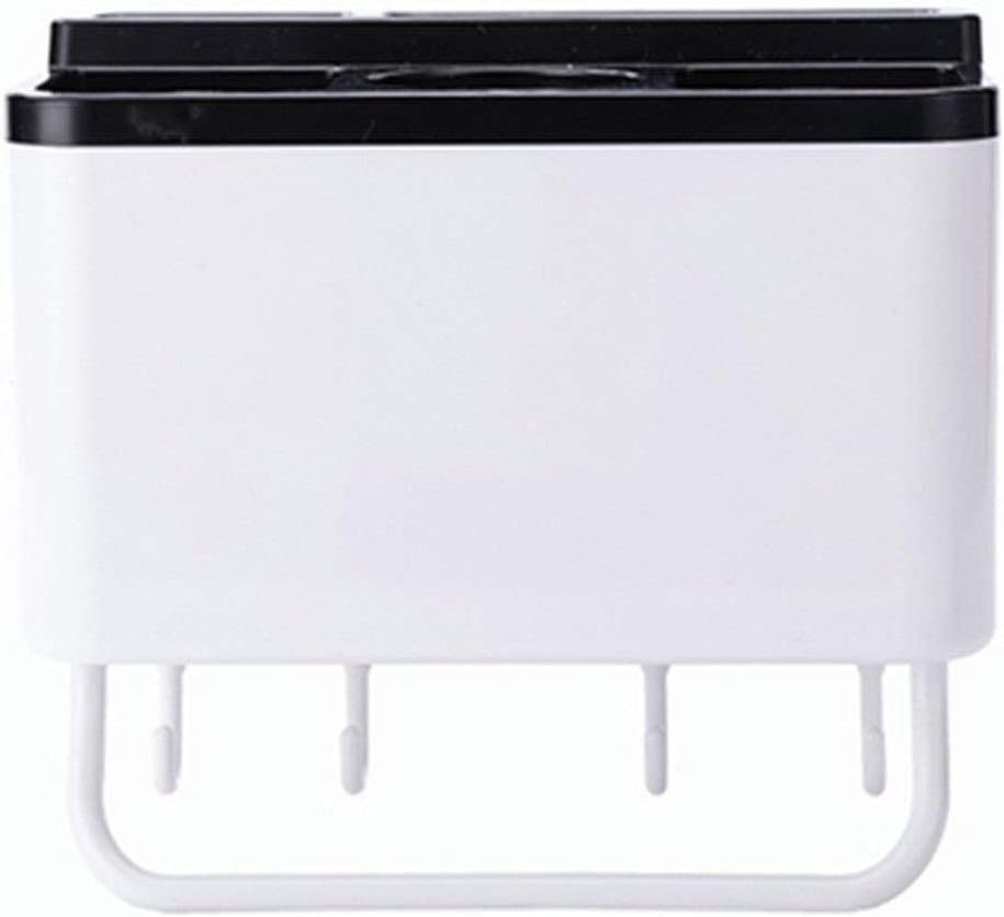 storage box organizer Stainless Steel storage box Kitchen Spoon Chopsticks Fork Cut Draining Rack Storage Holder Organizer W528,Black