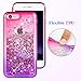 Ruky iPhone 6 6S 7 8 Glitter Case, iPhone SE 2022 Case, Gradient Quicksand Series Liquid Floating Bling Diamond Flexible TPU Girls Women Phone Case for iPhone 6/6s/7/8/SE 2020 & SE 2022 4.7