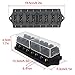 Gebildet 8 Way Car Standard Blade Fuse Holder Box (Apply to 1~40 AMP), with 10pcs Blade Fuse (3A/5A/7.5A/10A/15A/20A/25A/30A/35A/40A) and 16pcs Terminals, for Car/Boat/Marine/Trike