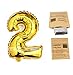 Helium Foil Digital balloons ,birthday holidays weddin party supply Golden 40