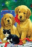 Toland Home Garden Golden Puppies 28 x 40-Inch Decorative USA-Produced House Flag