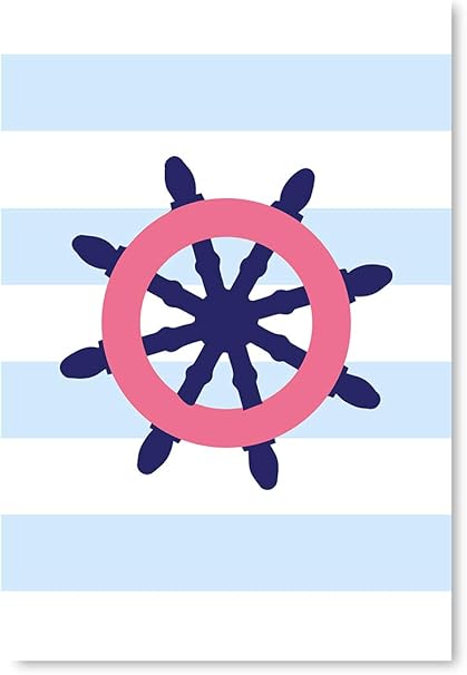 Amazon Awkward Styles ノーティカル 子供部屋 プリント 車輪イラスト 海洋 フレームなし ポスター アート 子供部屋 ベビー ルームデザイン 面白いアート 子供用 32 X 40 ウォールステッカー オンライン通販