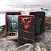 Zizo Bolt Series compatilbe with LG V20 Case Military Grade Drop Tested with Tempered Glass Screen Protector, Holster, Kickstand Black RED