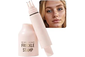 Freckle Stamp Pen,Upgrade Liquid Freckle Pen, Freckles Stamp Air Cushion,Natural and Lifelike Sunkissed Face Freckle Makeup f
