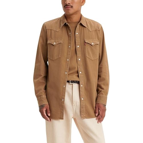 Recommended: Levi's Men's Classic Western Shirt, (New) Angler Otter Overdye, MD