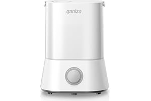 Humidifiers for Bedroom Large Room, 4L Cool Mist Humidifiers for Home, GANIZA 50H Air Vaporizer Humidifier, Ultrasonic Quiet Humidifiers for Kids, Baby, Plants, Filterless Humidifier Easy to Clean