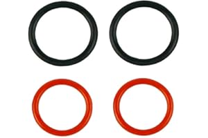 DSkoiph Power Steering Pump Rubber Inlet & Outlet O-Ring Seals 91345-RDA-A01 / 91370-SV4-000 Fit for Honda P/S Hi Pressure Hose 4 Pcs Kit