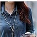 Zeagoo Women's Gradual Single-Breasted Long Sleeve Shirt Blouse