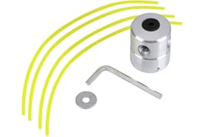 Universal Aluminium Trimmer with Strimmer Line Set Grass Cutter Accessory Easy Install Change Fits Most Lawn Mowers