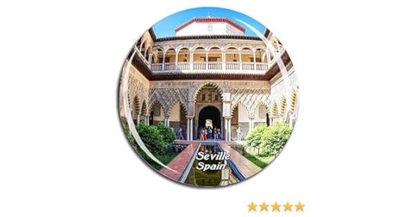 Weekino España Real Alcazar Sevilla Imán de Nevera 3D de Cristal ...
