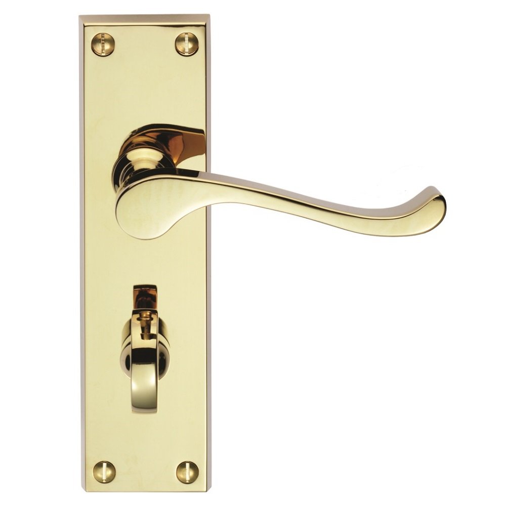 VICTORIAN SCROLL LEVER ON BACKPLATE - PRIVACY (CONTRACT RANGE)