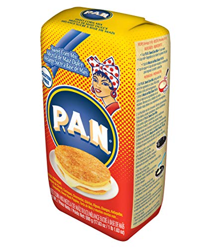 P.A.N. Sweet Corn Mix - Gluten Free and Kosher Mixture for Cachapas, 500 Grams (17.63 Ounces / 1 Pound 1.63 Ounces) (Pack of 5)
