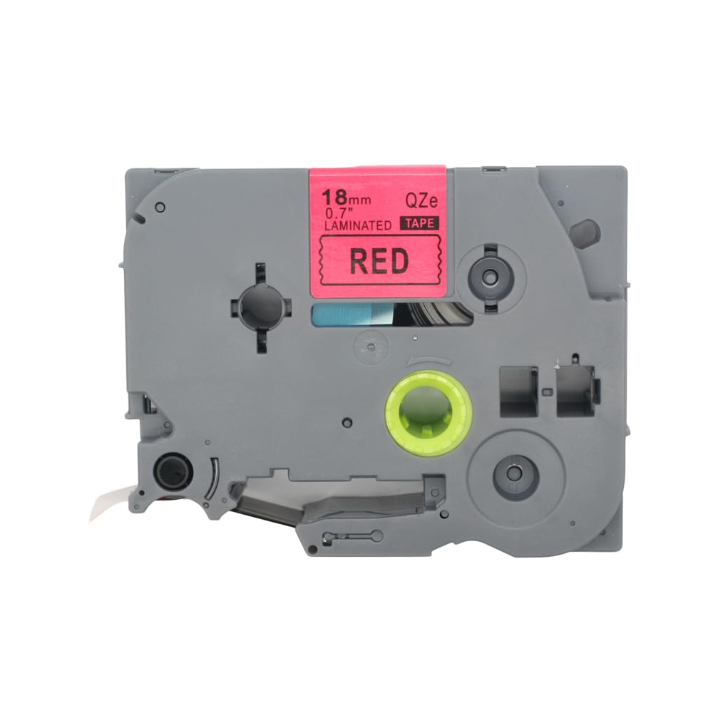 BROVACS 1 Pack Black on Red Laminated Label Tape Compatible for Brother P-Touch Label Printer TZ 441 TZe 441 18mm 3/4" OPA4441