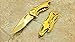 MTech USA Assisted Opening ALL Gold Titanium Coating Aluminum Handle Rescue Tactical Stainless Steel Blade for Hunting Camping Outdoor Knife - Gold