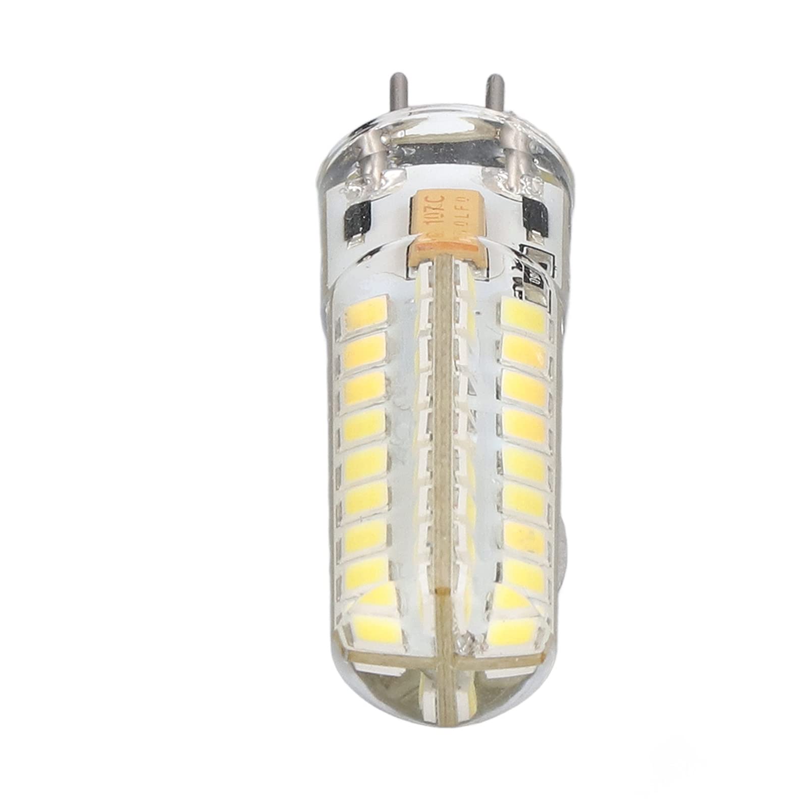 Spacnana 6Pcs 7W AC DC12V LED Bulb GY6.35 Lamp Holder 700lm 72 LEDs 360 Degree LED Corn Light Bulb for Pendant Lamps Ceiling Lamps (White Light)