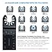 Wallfire 20PCS Oscillating Saw Blades, Metal/Wood Oscillating Multitool Set Quick Release Saw Blades