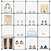 LANGRIA 16-cube Modular Clothes Shelving Storage Organizer DIY Plastic Shoe Rack Cabinet