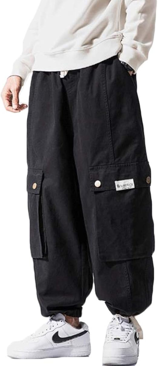 Amazon Yyq Shop ジョガーパンツ メンズ サルエルパンツ 無地 ロングパンツ ゆったり テーパードパンツ スウェット カジュアル ズボン 大きいサイズ カーゴパンツ 春 夏 ロングパンツ 通販
