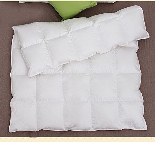 SNOW LAND Baby Luxury 100% Goose Down Comforter/Blanket for Crib Bedding.Organic Cotton Cover ,800 FP, Pink (Small(33x43inch), white)