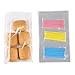 SCOBUTY || 5 in x 7 in Clear Flat Cello Cellophane Treat Bags Good for Bakery,Popcorn,Cookies,Candies,Dessert 1.2mil.Give Metallic Twist Ties, 100 Pcs, Transparent