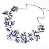 Tonsee Women Fresh Wild Fashion Delicate Clavicle Necklace (Purple)