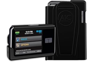 PUG PROTECTIVE GEAR (2023-24 Model) A1C Pump Case, 360 Rotating Case for Tandem Tslim, t:Slim X2, t:Slim G4, Insulin Pump Case Holder for Diabetes (Black2)