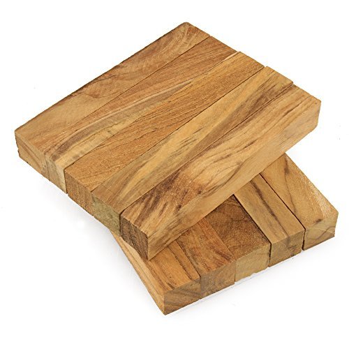 Legacy Woodturning, Highly Figured Teak Wooden Pen Blank, 3/4
