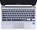 for ASUS ChromeBook Flip 10.1-Inch Ultra Thin Keyboard Cover for 2018 Newest Premium Asus Flip 10.1" / ASUS Chromebook Flip 10.1 inch C100PA-DB02 / C101PA-DB02, Clear primary