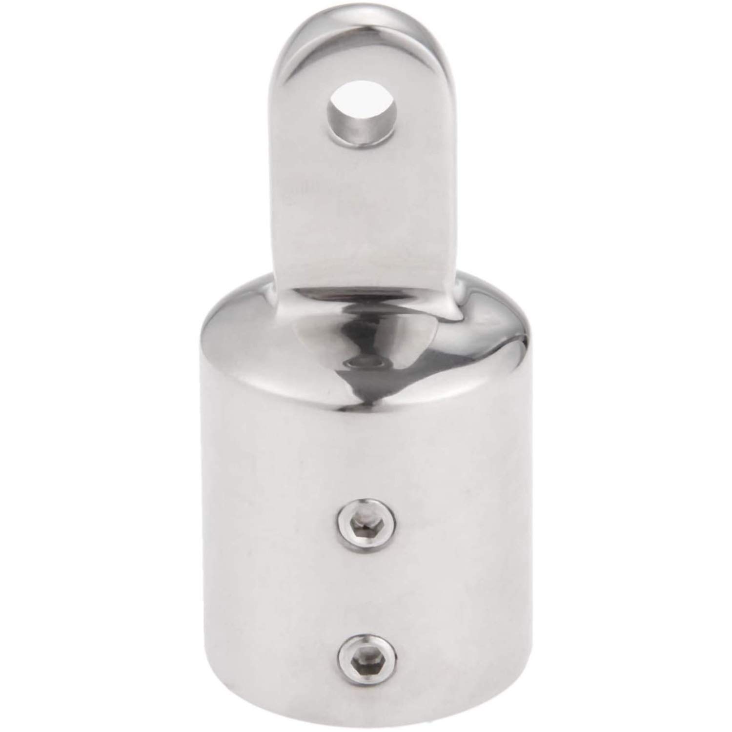 POFET 1pcs 316 Stainless Steel Pipe Eye End Cap Bimini Top Fitting Hardware Marine Boat Yacht 25mm