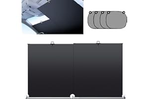 Automatic Retractable Car Sunshade, 29.5-55.12in Retractable Car Sun Shade Windshield, Foldable Automatic Retractable Sunshad