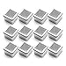 Tosnail 5 oz. Clear Top Square Empty Tin - Great for Store Spices, Candies, Tea or Gift Giving, Pack of 12